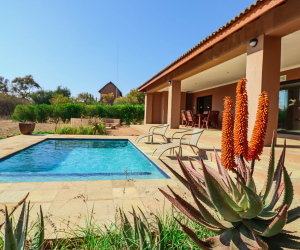 Outside Pool Area at GI suites